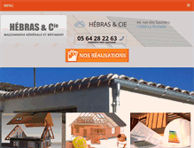 Tablet Screenshot of maconnerie-hebras-17.com